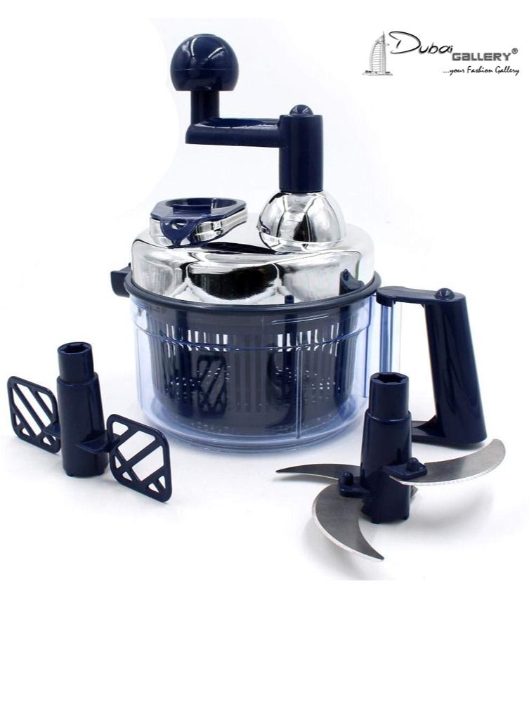 DubaiGallery محضر طعام يدوي متعدد الوظائف، مفرمة بصل وخضروات، مفرمة لحم، مبشرة ثوم، خضروات، أدوات مطبخ، إكسسوارات - Image 1