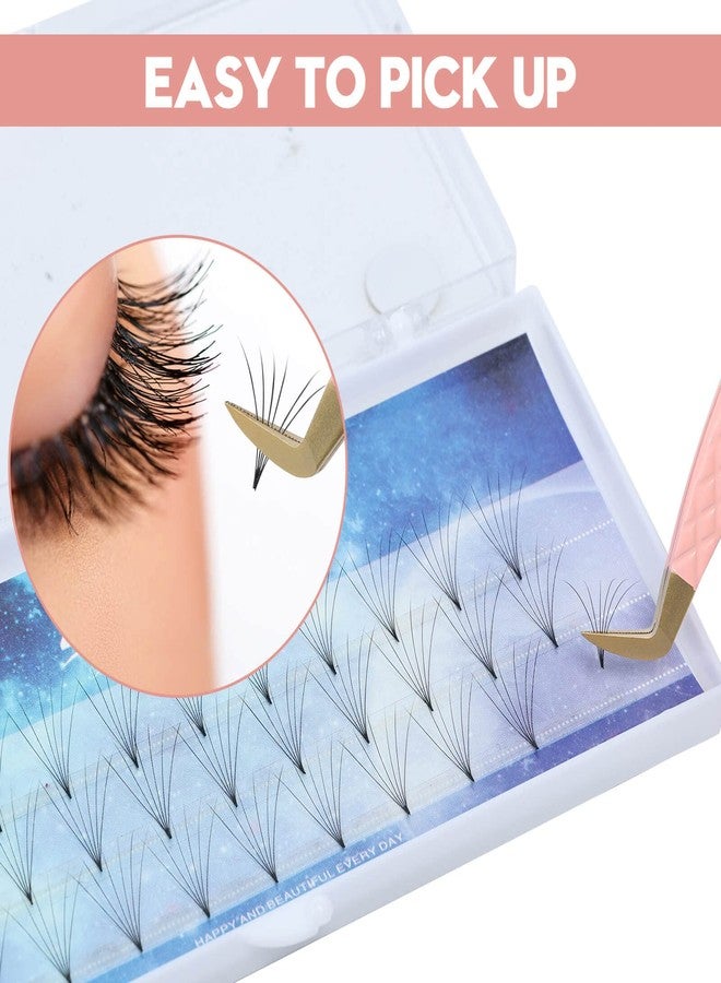 Ms.Queen Lash Tweezers for Eyelash Extensions,Fiber Tip Eyelash Tweezers for Mink Lashes Fan Making Mega Volume Boot Lashing Tweezers - Image 5
