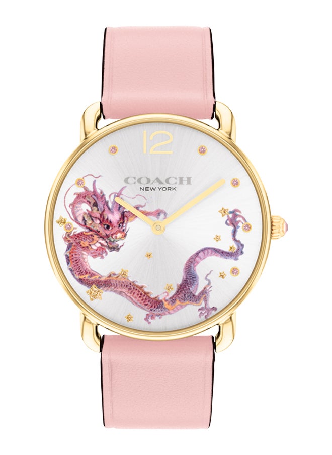 COACH Women's Analog Round Shape Leather Wrist Watch 14504248 - 36 Mm  - Image 1
