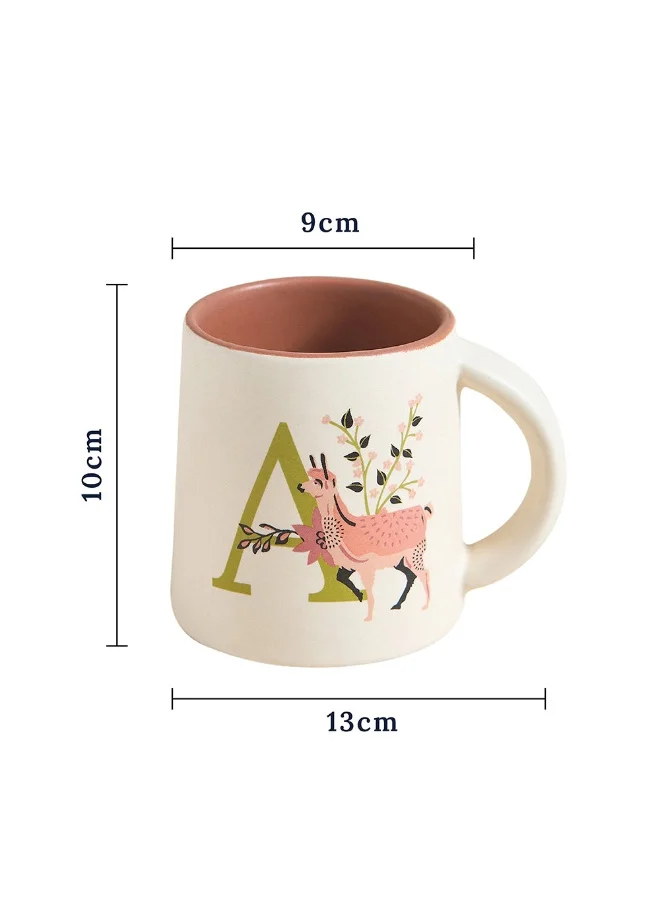 Chumbak Alpaca Alphabet Mug - A
