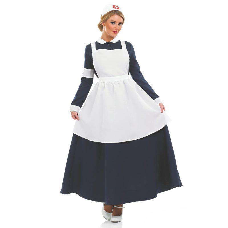 Fun Shack Florence Nightingale Costume Adult, Nurse Fancy Dress, Victorian Outfits for Women, Womens Nurse Costume Halloween - Small - Image 1