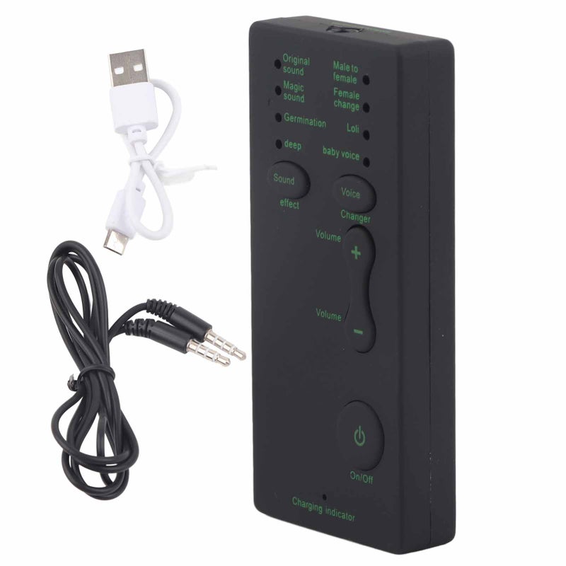 Mini Voice Changer Device Portable Sound Card Broadcast for Mobile Phone Computer Laptop - Image 2