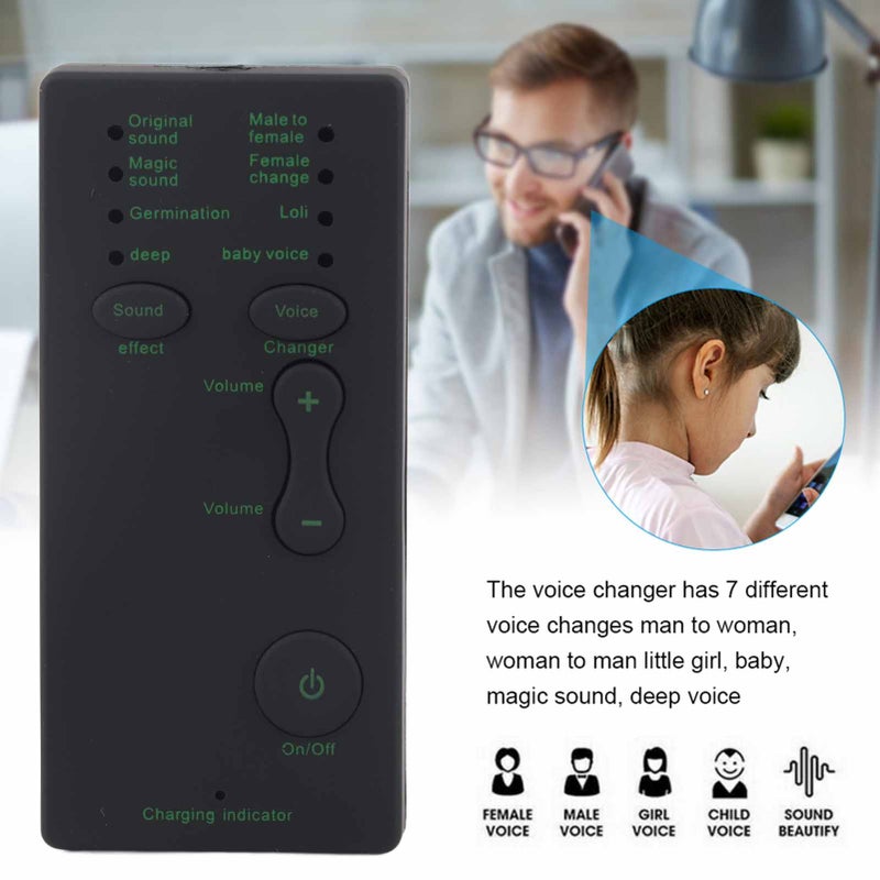 Mini Voice Changer Device Portable Sound Card Broadcast for Mobile Phone Computer Laptop - Image 1