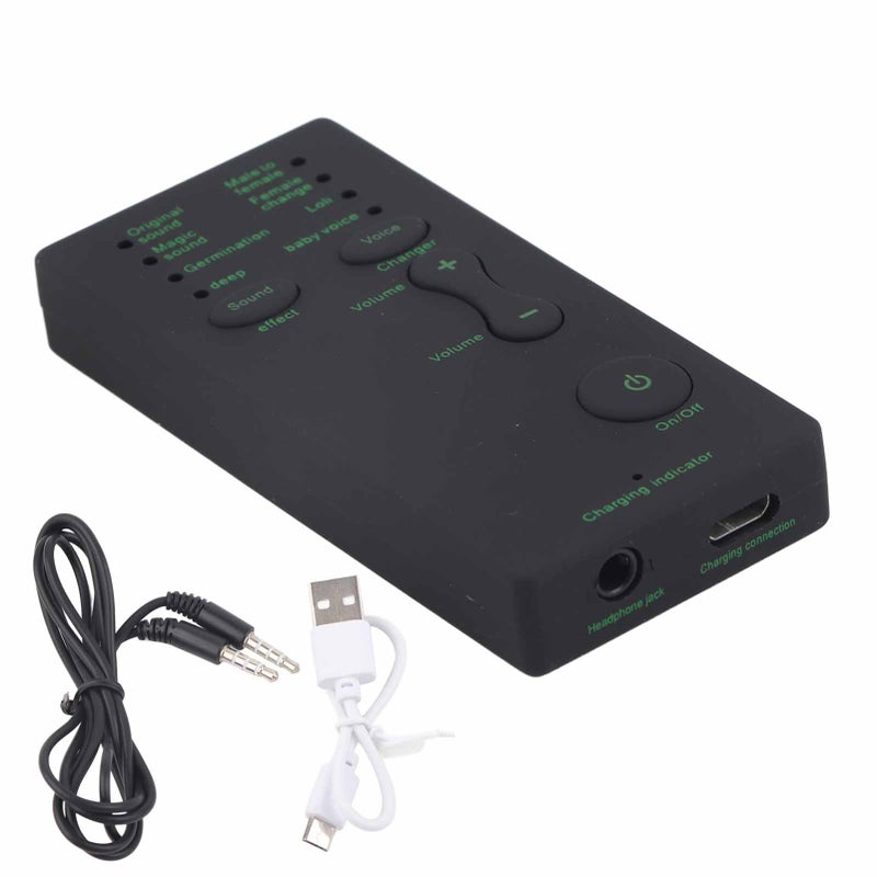 Mini Voice Changer Device Portable Sound Card Broadcast for Mobile Phone Computer Laptop - Image 4