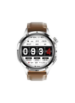 PRO smart watch GT5  with Bluetooth calling function (answer/make calls), fitness tracking watch with sleep monitoring function, suitable for iPhone/Android, IP67 waterproof (leather brown)  - Image 3