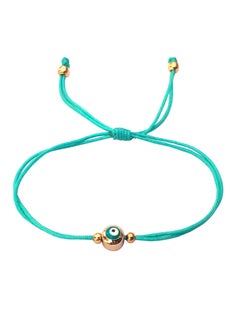 Alwan Hand Knitted Adjustable String Bracelet with an Evil Eye  - Image 1