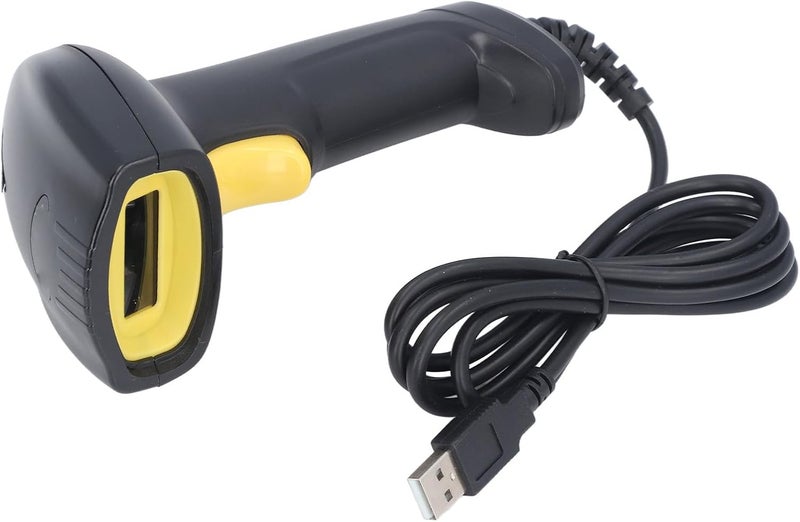 Handheld Barcode Scanner with USB Wired Connection and CMOS Image Sensor - 1D 2D Bar Code Reader Compatible with OS X Linux Android and iOS - ABS Material Construction - Image 4