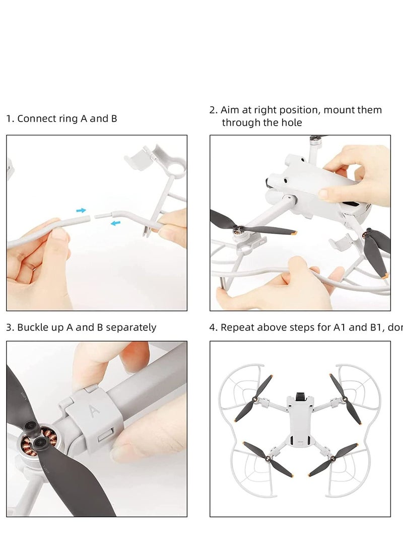 SYOSI - Mini 3 Pro 360° Propeller Guard Quick Release Removable Propellers Protector Crash Ring Holder Props - Image 1