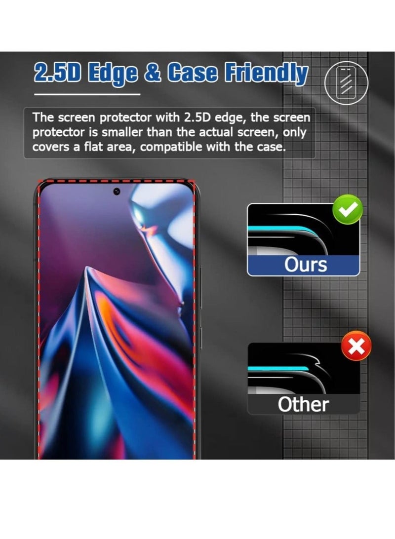 [2+2 Pack] Privacy Screen Protector and Camera Lens Protector for Samsung Galaxy S23+ Plus 6.6 Inch Tempered Glass Saver, Full Coverage, 9H Hardness HD Anti-spy, Fingerprint Unlock  - Image 5