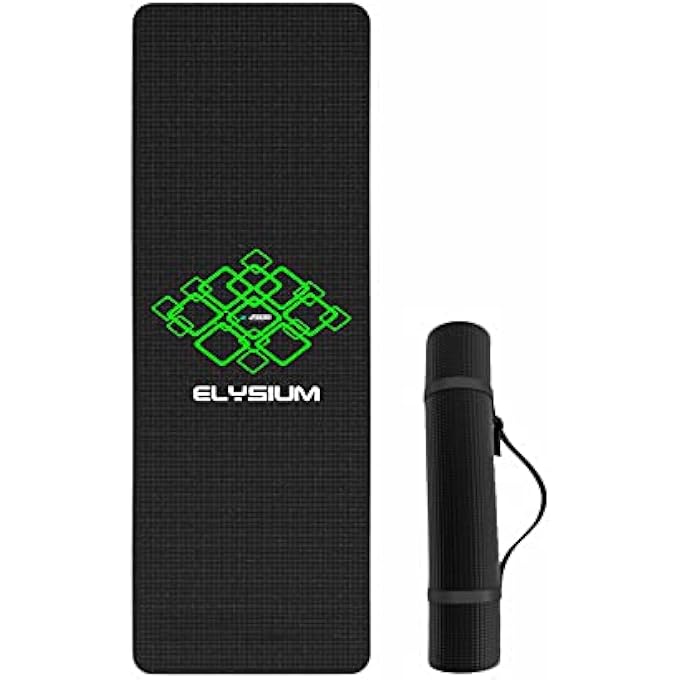 Elysium Yoga Mat 10Mm Green-Black - Image 2