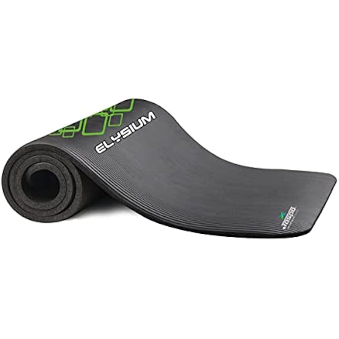 Elysium Yoga Mat 10Mm Green-Black - Image 4