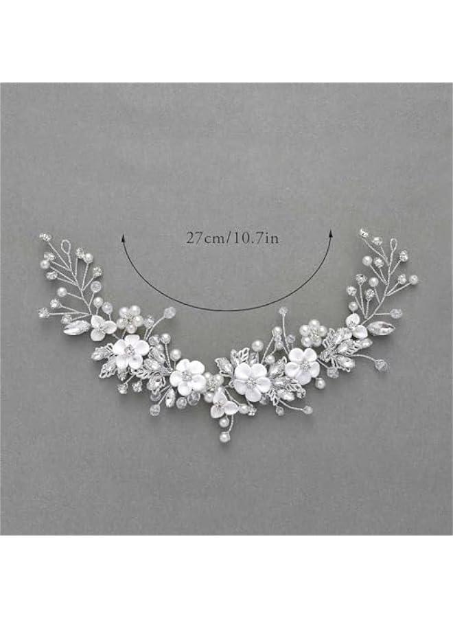 بيوينتي الزهرة التاج الرأس, المرأة كرلاند الرأس,الزهرة الشعر الرأس دبابيس الشعر الملحقات للبنات,الزهرة التاج الرأس للبنات مهرجان الزفاف ملحقات الشعر - Image 2