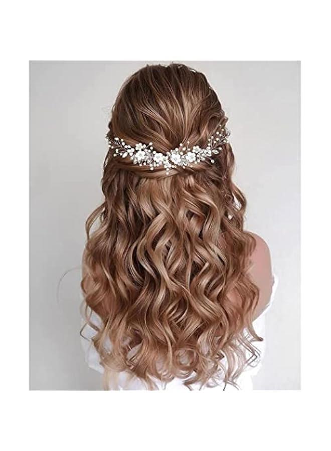 بيوينتي الزهرة التاج الرأس, المرأة كرلاند الرأس,الزهرة الشعر الرأس دبابيس الشعر الملحقات للبنات,الزهرة التاج الرأس للبنات مهرجان الزفاف ملحقات الشعر - Image 3