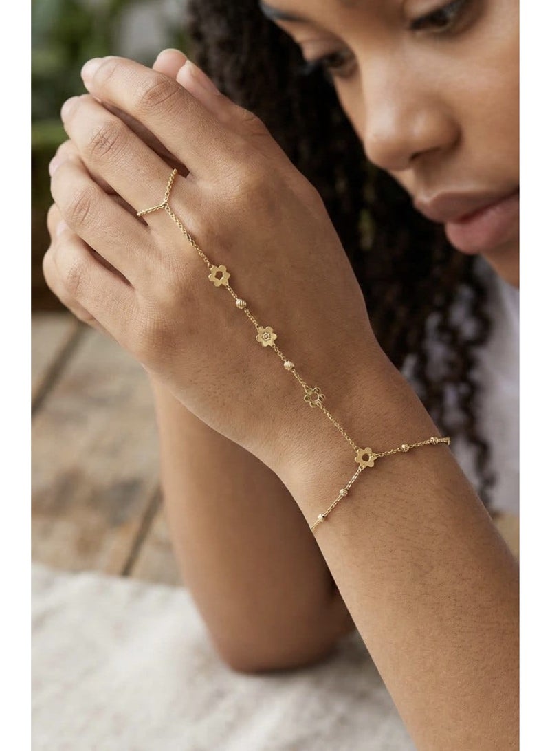 روبي آرت الذهب سوار روبي آرت من الذهب الخالص عيار 18 قيراطًا للبنات - 1.98 جرام - Image 3