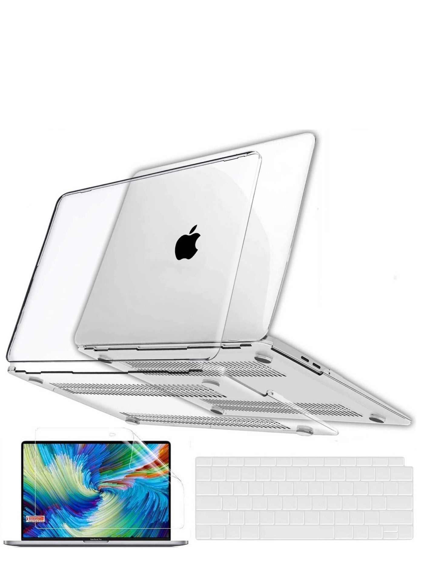RKINC Case Compatible with New MacBook Air 13.6 inch M2 A2681 2022 Release Protective Snap On Hard Shell Cover for MacBook Air 13.6 inch (Crystal Clear)
