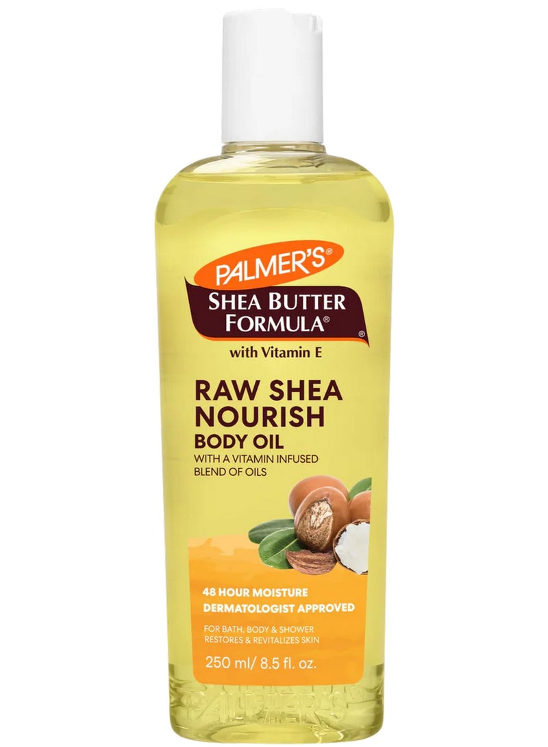 بالمرز زيت الجسم المغذي بزبدة الشيا الخام مع فيتامين E، 250 مل - Image 1