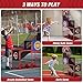 HYES Basketball Arcade Game Indoor Outdoor Kids Basketball Hoop with 4 Balls Pump Single Shot Basketball Game at Home Carnival Games Sport Toys for Boys Girls Teens - Image 3