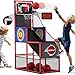 HYES Basketball Arcade Game Indoor Outdoor Kids Basketball Hoop with 4 Balls Pump Single Shot Basketball Game at Home Carnival Games Sport Toys for Boys Girls Teens - Image 2