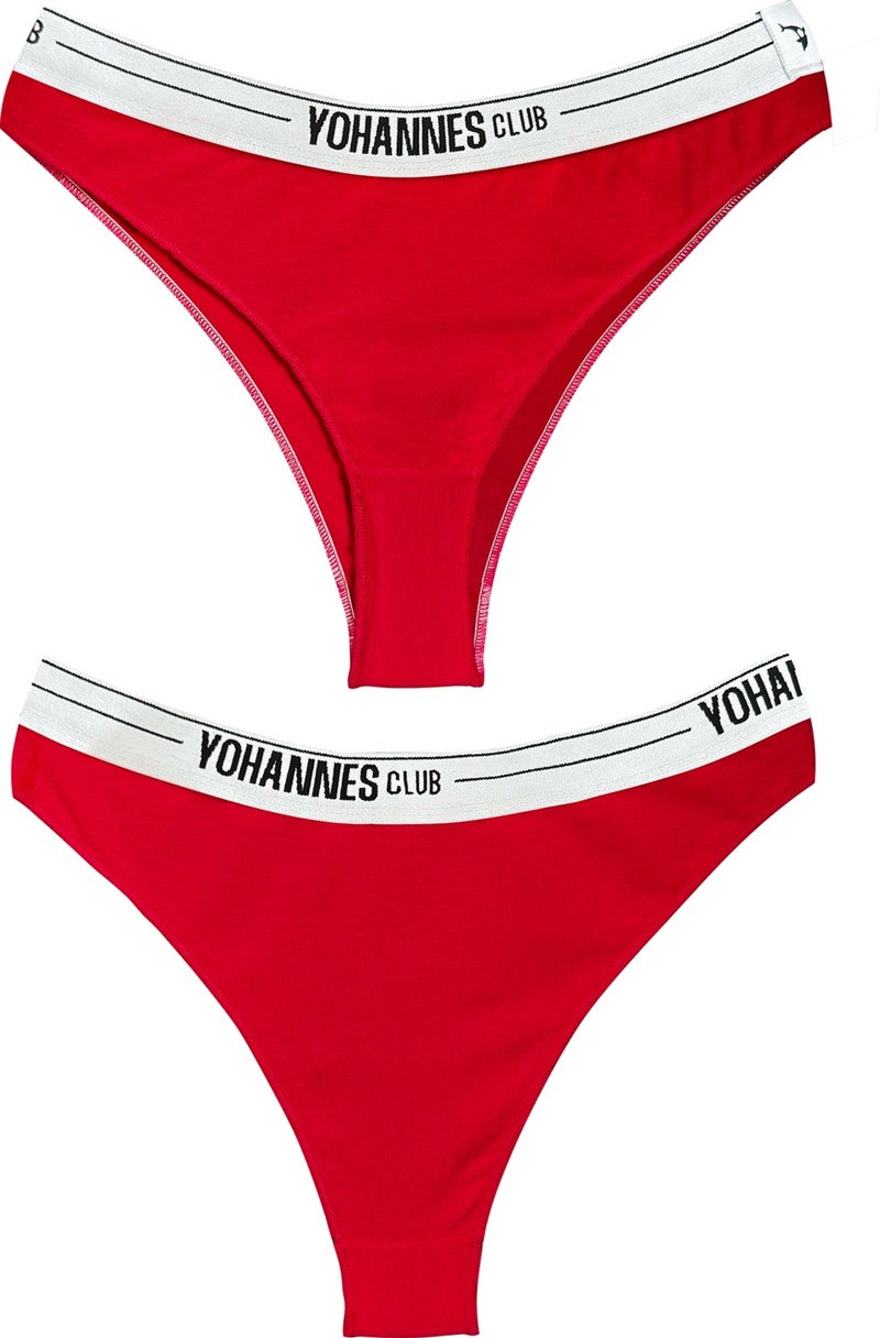 Yohannes Club Yohannesclub, Women, Underwear Set, (B. Bra-Brazilian), Red - Image 4