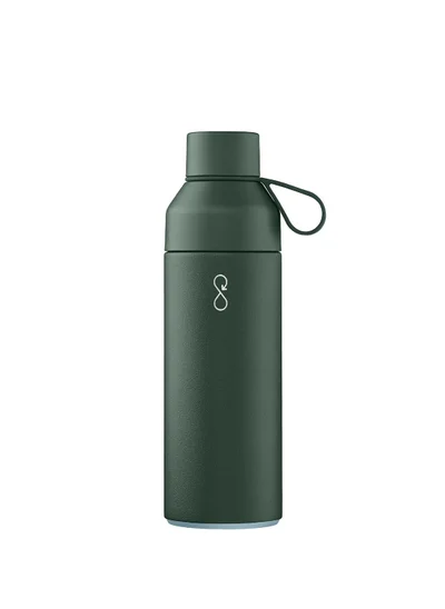 Ocean Bottle Eco-Friendly Stainless Steel Reusable Water Bottle Leakproof BPA Free Dishwasher Safe Double Wall Vacuum Insulated Thermos Flask - Forest Green 500 ml