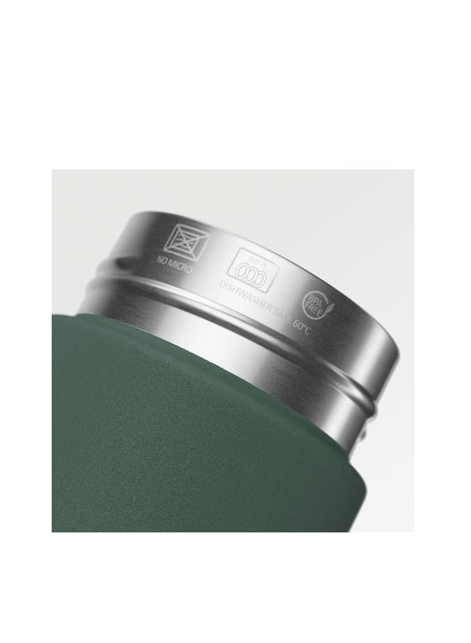 اوشن بوتل حافظة مياه ستانلس ستيل صديقة للبيئة 500 مل - أخضر غامق - Image 4