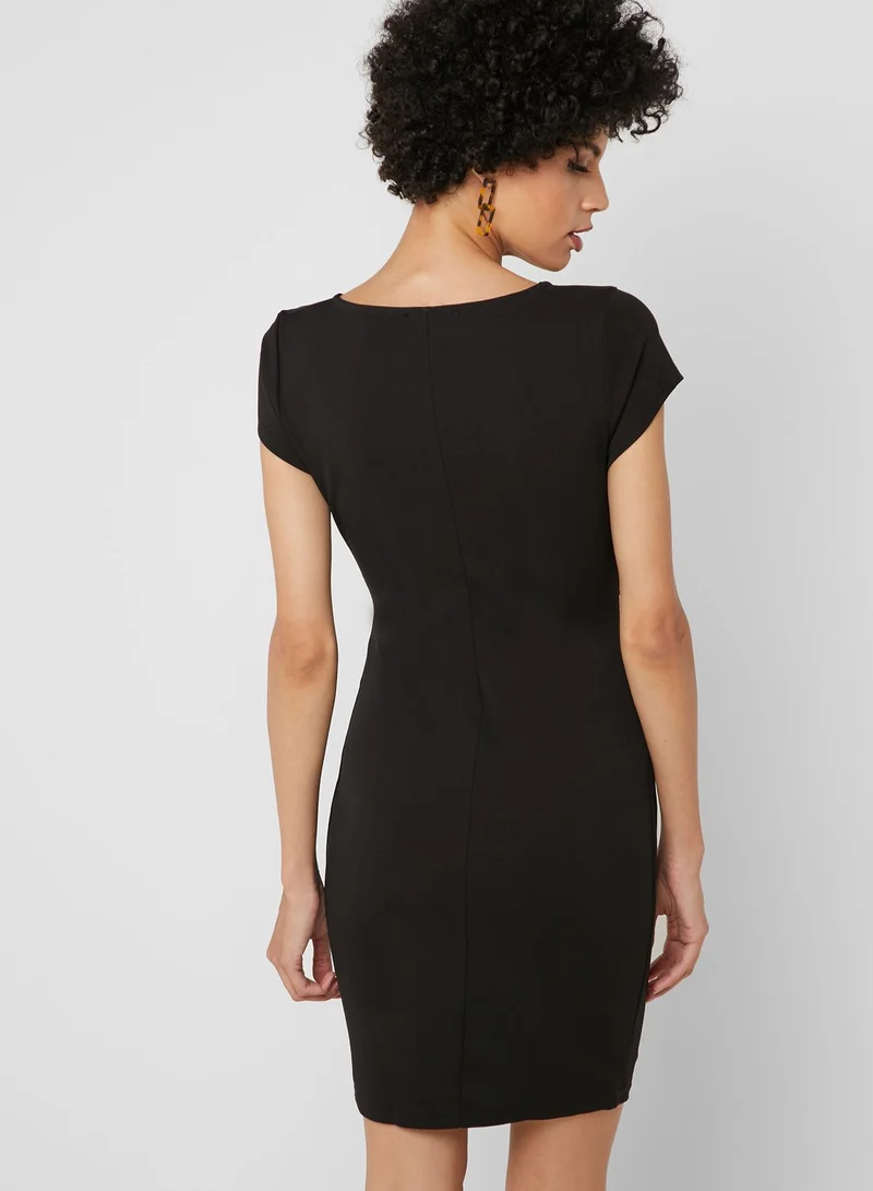 FOREVER 21 Cutout Ruched Dress