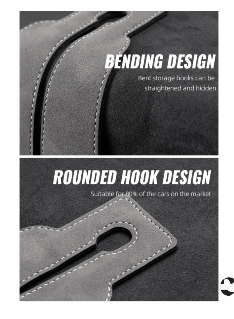 CREATIVE LIFE Car Tools Organizer Hooks Car Seat Back Phone Holder, Car Headrest Hidden Hook for Hanging Purse, Bags and Coat, Car Interior For Mercedes Benz Tesla Audi - Image 5