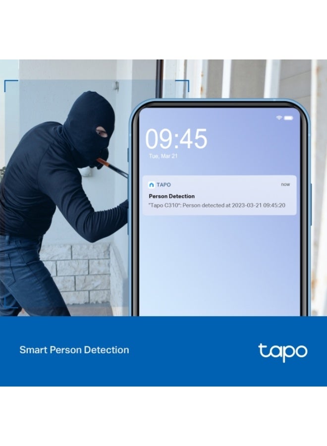 تابو 🎥 كاميرا مراقبة خارجية TP-Link Tapo C310 بدقة 2K – أمان ذكي على مدار الساعة - Image 4