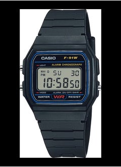 CASIO Men's Resin Band Digital Watch F-91W-1DG  - Image 1