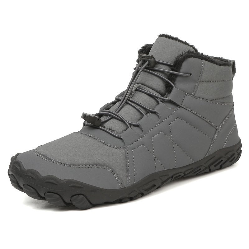 2024 Winter Outdoor Waterproof Cotton Shoes Snow Boots Non-Slip Wear-Resistant Mid-Calf Cotton Boots Fleece-Lined Warm Men''s and Women''s Hiking Shoes - Image 1