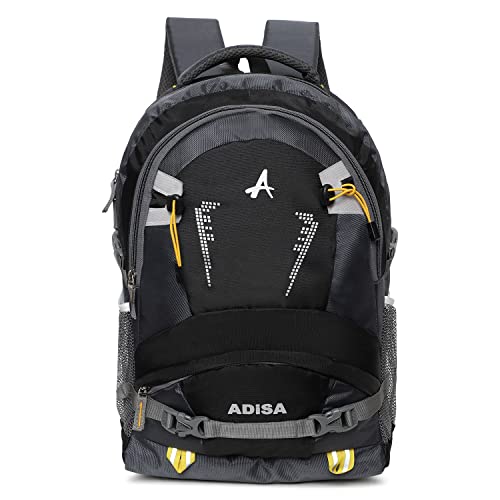 ADISA casual laptop backpack office bag college travel back pack for men and women (BP141-BLA) - Image 1