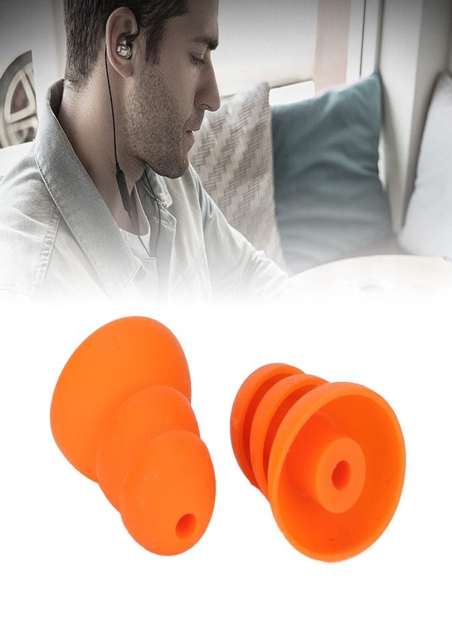 Estink Silicone Eartips, Pack of 8 Orange Soft Silicone Earbud Tips Noise Reduction Replacement Earplugs for Se846 Se535 Se215 and Inner Hole 2.0‑3.5mm Earbud - Image 2