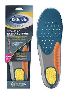 Dr. Scholl's Insoles for Women Extra Support Pain Relief Orthotics Shoe Inserts, Designed for Plus-Size, 1 Count