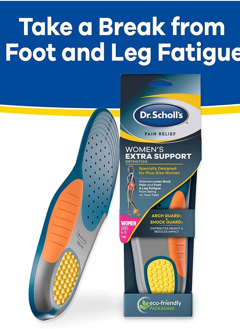 Dr. Scholl's - Dr. Scholl's Insoles for Women Extra Support Pain Relief Orthotics Shoe Inserts, Designed for Plus-Size, 1 Count - Image 1
