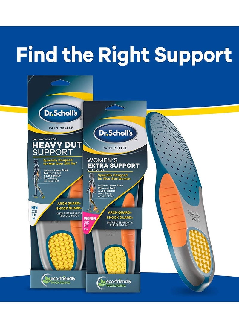 Dr. Scholl's - Dr. Scholl's Insoles for Women Extra Support Pain Relief Orthotics Shoe Inserts, Designed for Plus-Size, 1 Count - Image 1