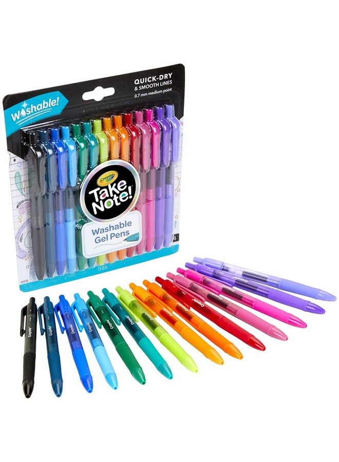 Crayola Take Note! Washable Gel Pens 14 Ct - Image 3