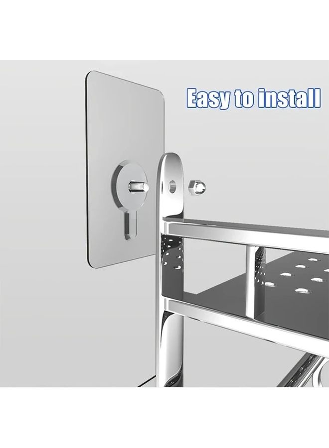 10 Pack Clear Plastic Shelf Hooks 22 05lb Load Capacity Easy Screwless Install 0 39in - Image 2