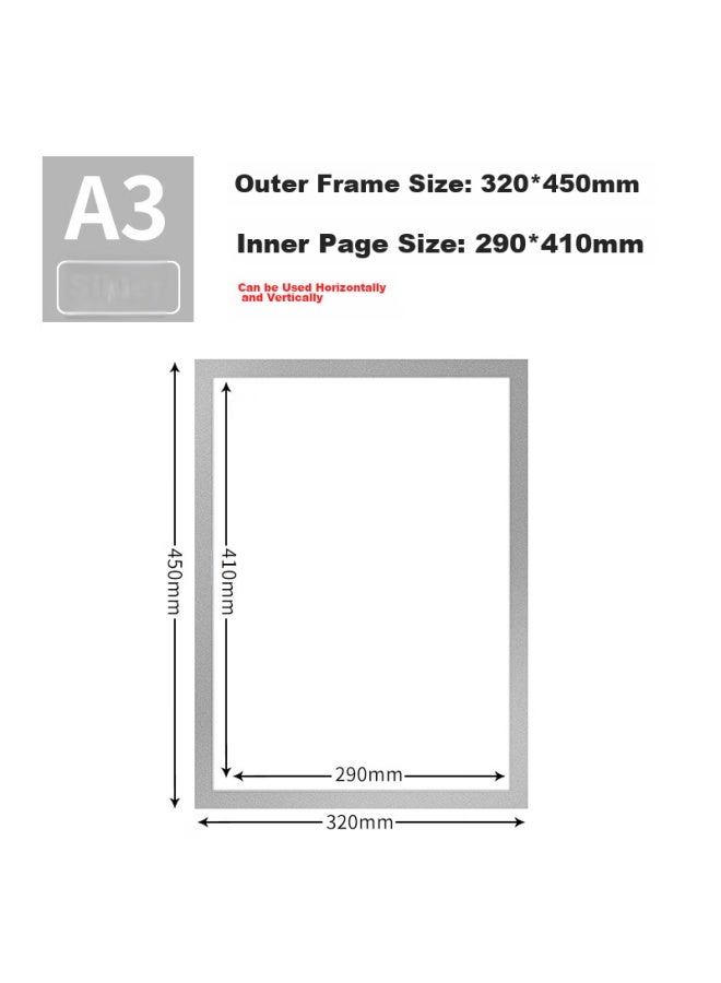 Xybp Business License Frame Protective Cover, Wall-mounted Without Drilling, Magnetic Display Holder, Business Permit Frame, Magnetic Advertising Frame For Wall-mounted, Health License - Image 1