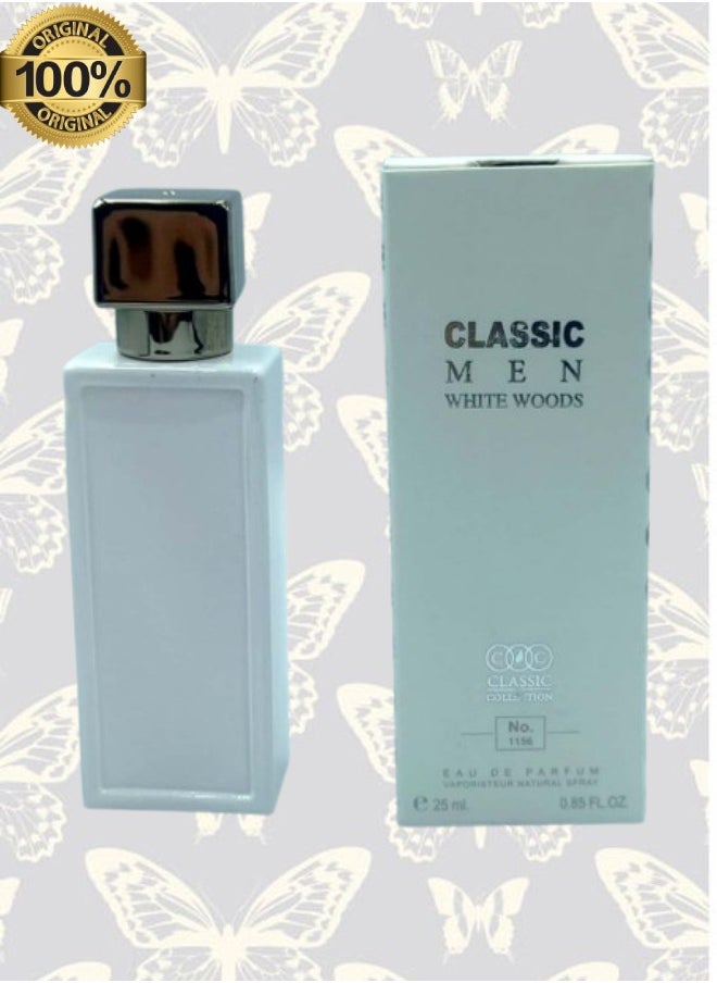 CLASSIC COLLECTION - 2 Pieces Men White Woods Perfume Number 1156 25ml EDP - Image 1