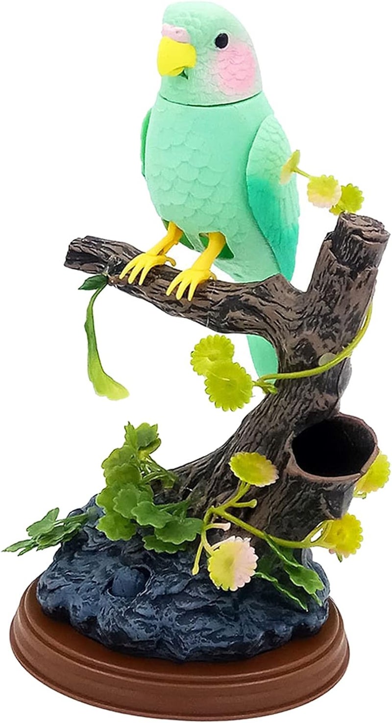 klarakoSinging Chirping Birds with Penholder,Battery Operated Realistic Bird Motion & Sound Great Office Desk and Room Accessory klarakoLight Green - Image 4