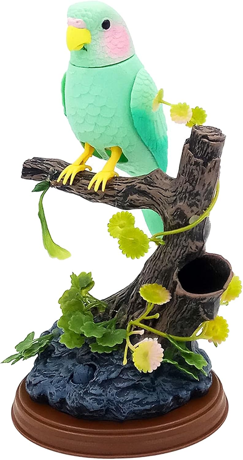 klarakoSinging Chirping Birds with Penholder,Battery Operated Realistic Bird Motion & Sound Great Office Desk and Room Accessory klarakoLight Green - Image 5