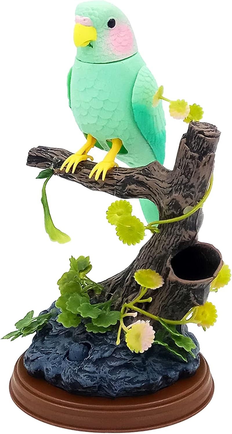 klarakoSinging Chirping Birds with Penholder,Battery Operated Realistic Bird Motion & Sound Great Office Desk and Room Accessory klarakoLight Green - Image 2