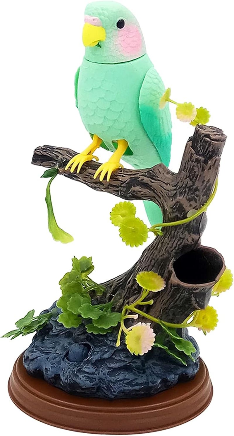 klarakoSinging Chirping Birds with Penholder,Battery Operated Realistic Bird Motion & Sound Great Office Desk and Room Accessory klarakoLight Green - Image 3