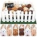 Zealor 88PCS Adopt a Puppy Party Favor 22 Mini Plush Teddy Dog Stuffed Animal House Shaped Treat Box with Birthday Hat for Operation Christmas Shoebox Gift Adopt a Pet Theme Birthday Party Supplies - Image 2