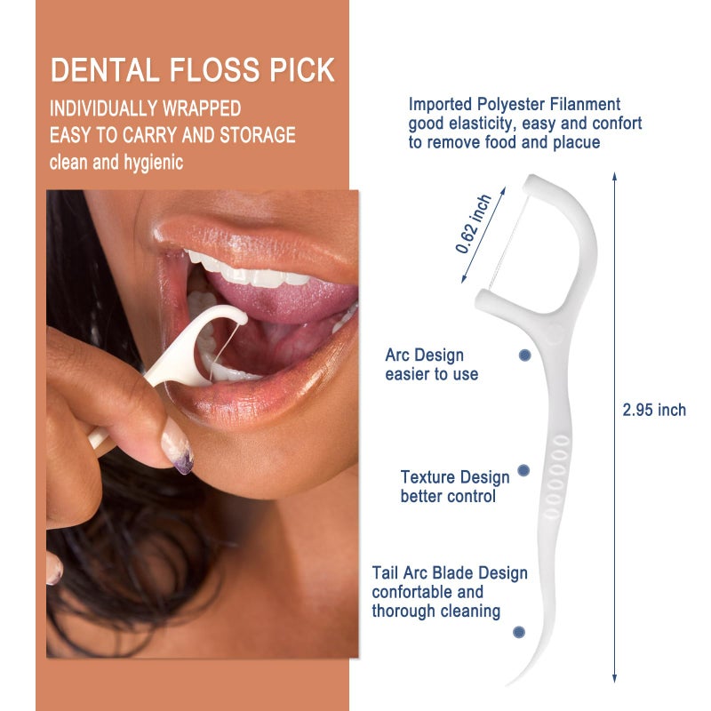 HQSLsund 50pcs Disposable Toothbrushes with Toothpaste Floss Individually Wrapped, 2 Color Disposable Toothbrush, 10g Toothpaste, Dental Floss Pick, Bulk Toothbrush Kit for Homeless,Airbnb,Hotel - Image 5