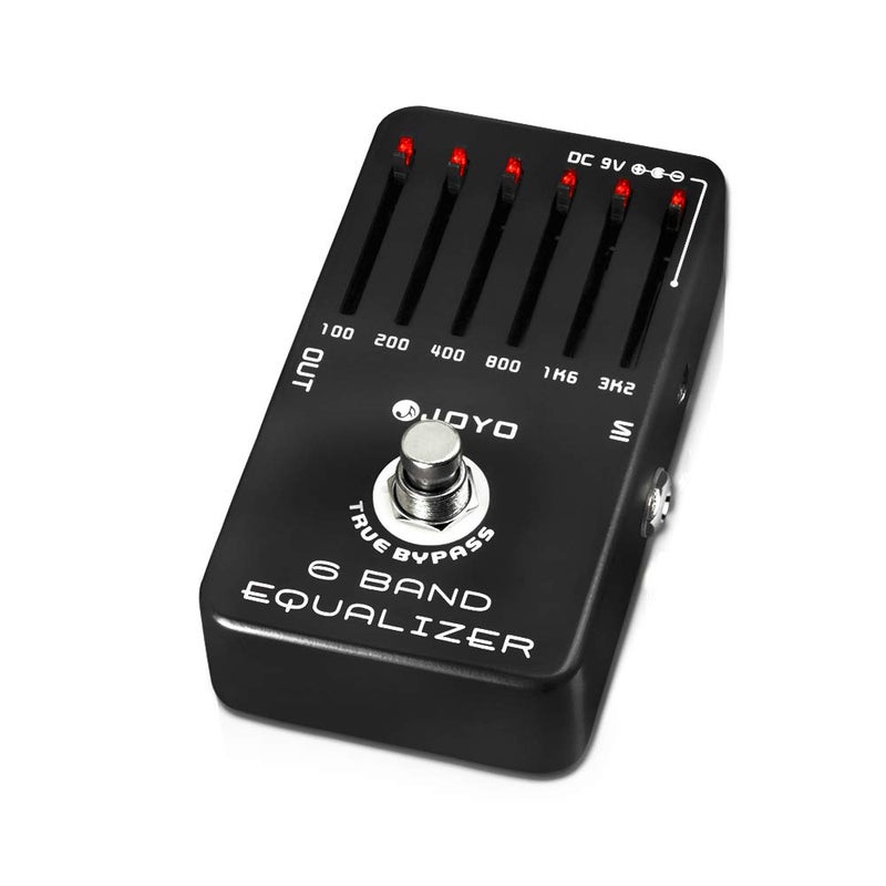JOYO 6-Band EQ Pedal Electric Guitar Equalizer (100Hz 200Hz 400Hz 800Hz 1.6kHz 3.2kHz) Provides Â±18dB for Each Band (JF-11) - Image 1