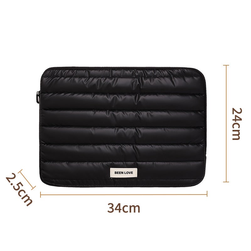 New down Cloth Computer Sleeve Baby Velvet Bubble Wrap Computer Bag 13.3inch / 14inch Computer Sleeve Bag - Image 1
