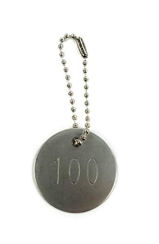 NB&T CO Stainless Steel Tags, Numbered 001-100, 1.25" Round - Image 3