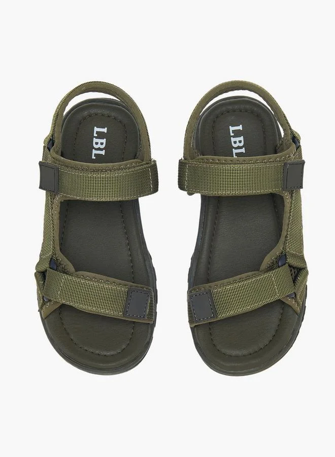 ال بي ال من شو اكسبرس صنادل أولاد بنقوش مع إغلاق بشريط لاصق