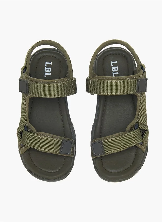 LBL by Shoexpress Boys Textured Sandals With Hook And Loop Closure